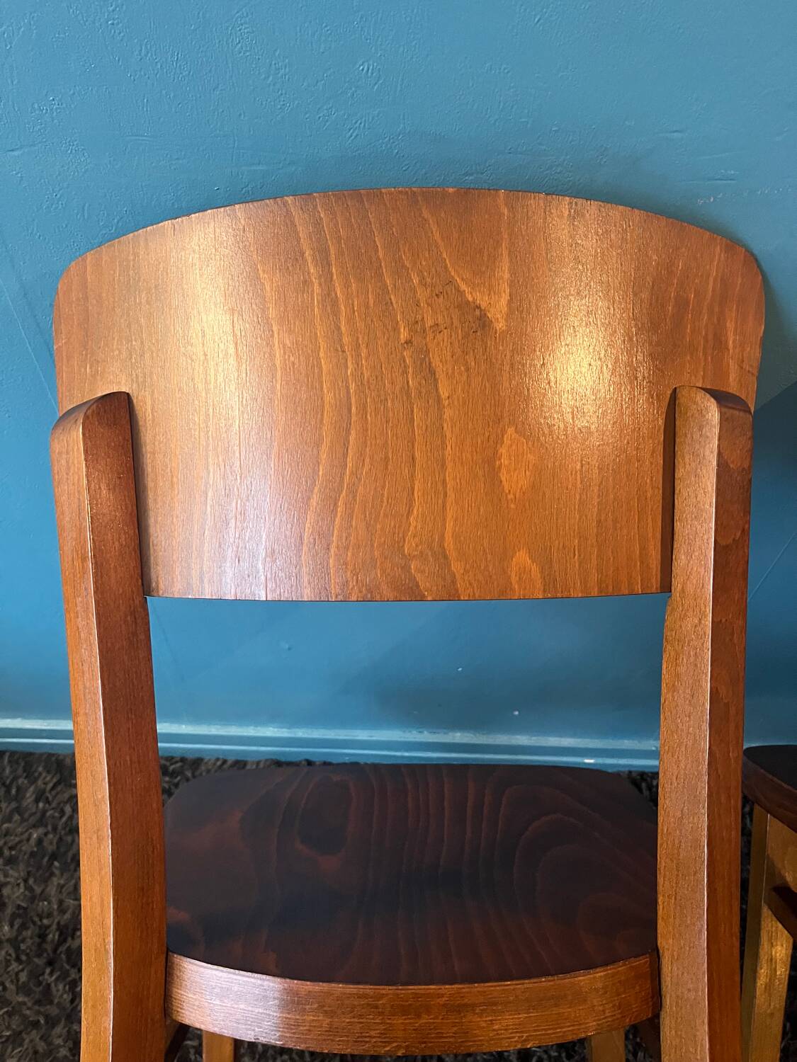Paire chaise bistrot bois Thonet année 50/60