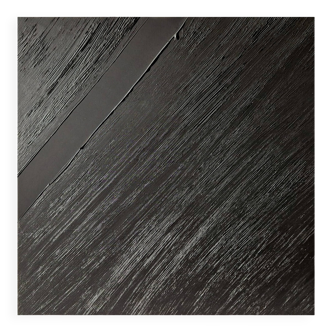 Monochrome black minimalist abstract painting