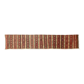 Tapis kilim artisanal anatolien 416 cm x 80 cm