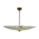 Vintage glass hanging lamp with colour patterns
