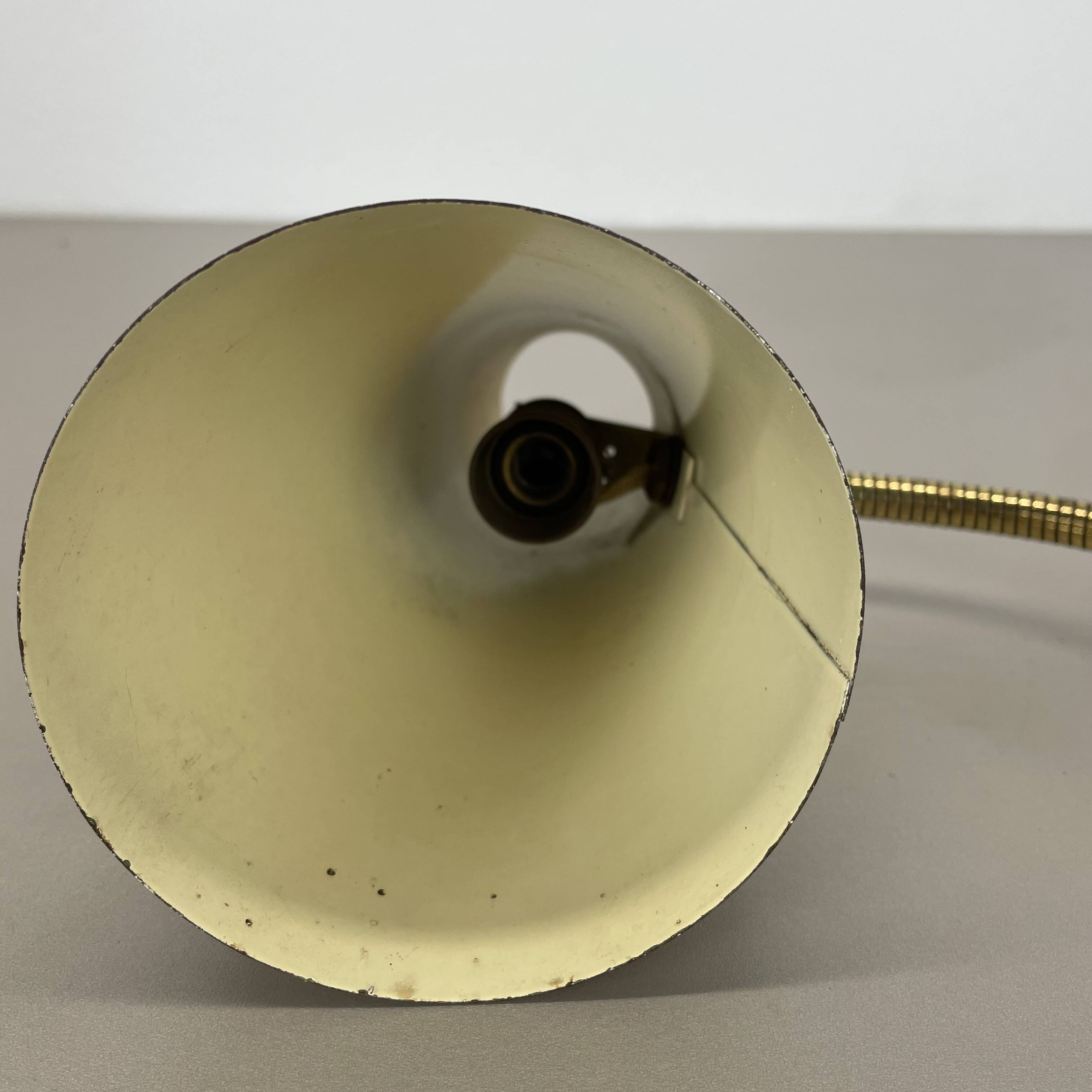 Rare adjustable diabolo brass stilnovo style wall ceiling light, italy 1950