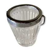 Seau a glace en verre ciselé