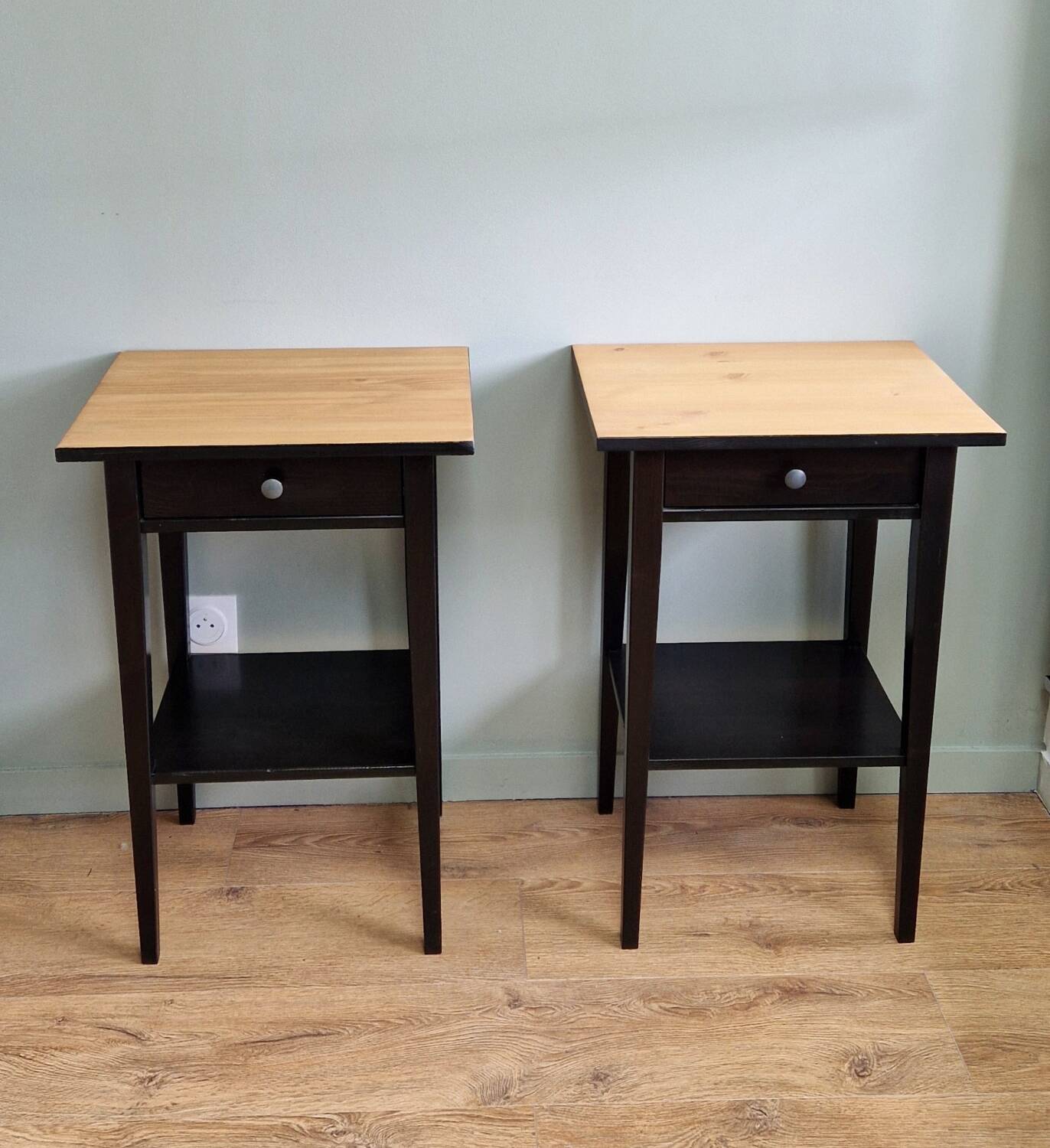 Hemmes solid pine bedside tables