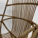 Van Rohe Noordwolde rattan chair, 1960s