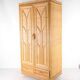 Wardrobe in rattan and raffia