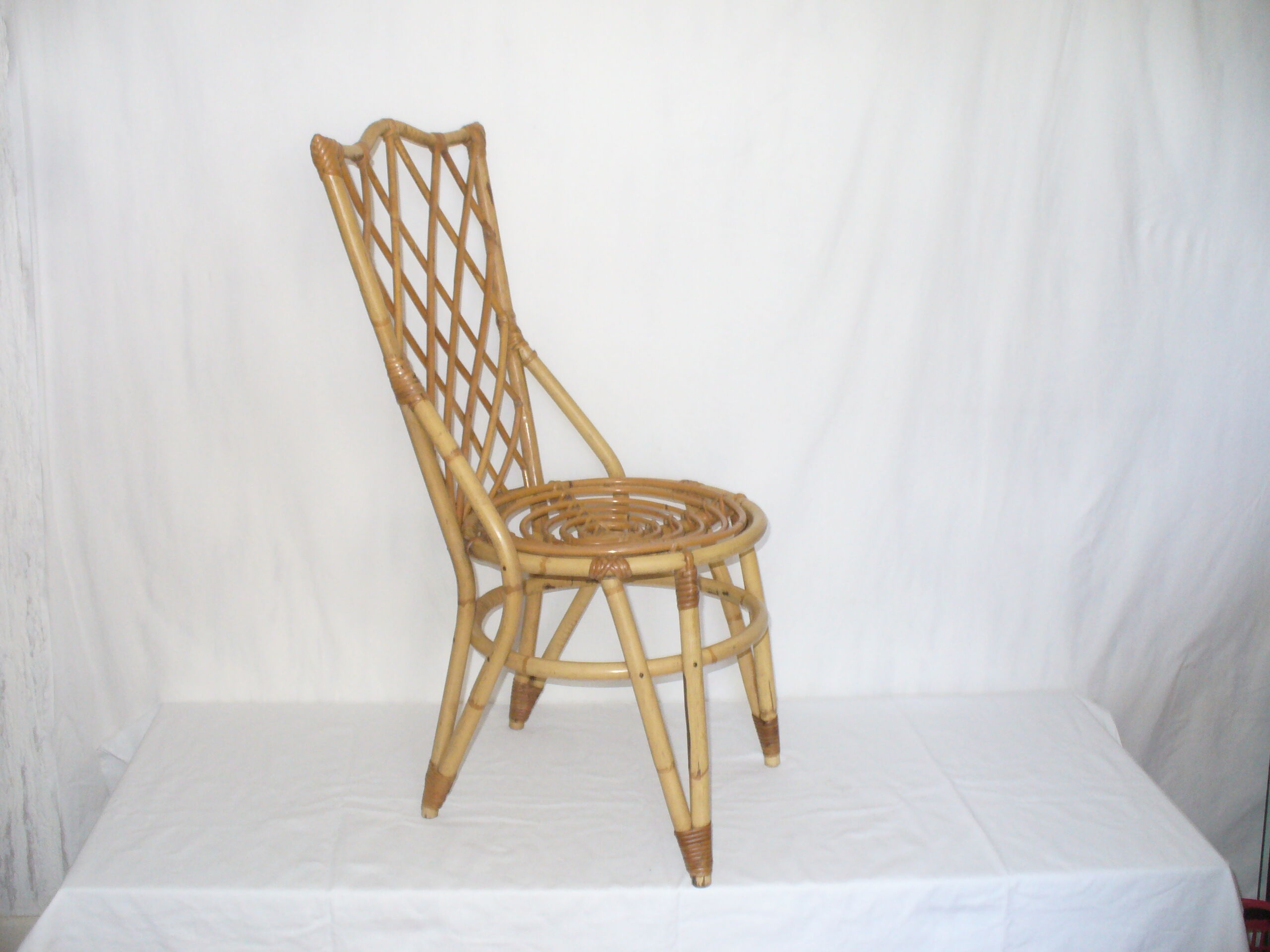 1950s rattan chair