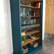 Antique bookcase or shelf cabinet