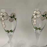 Champagne flutes Perrier Jouët
