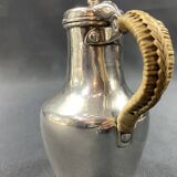 Coquemar laitière XIXe en argent massif