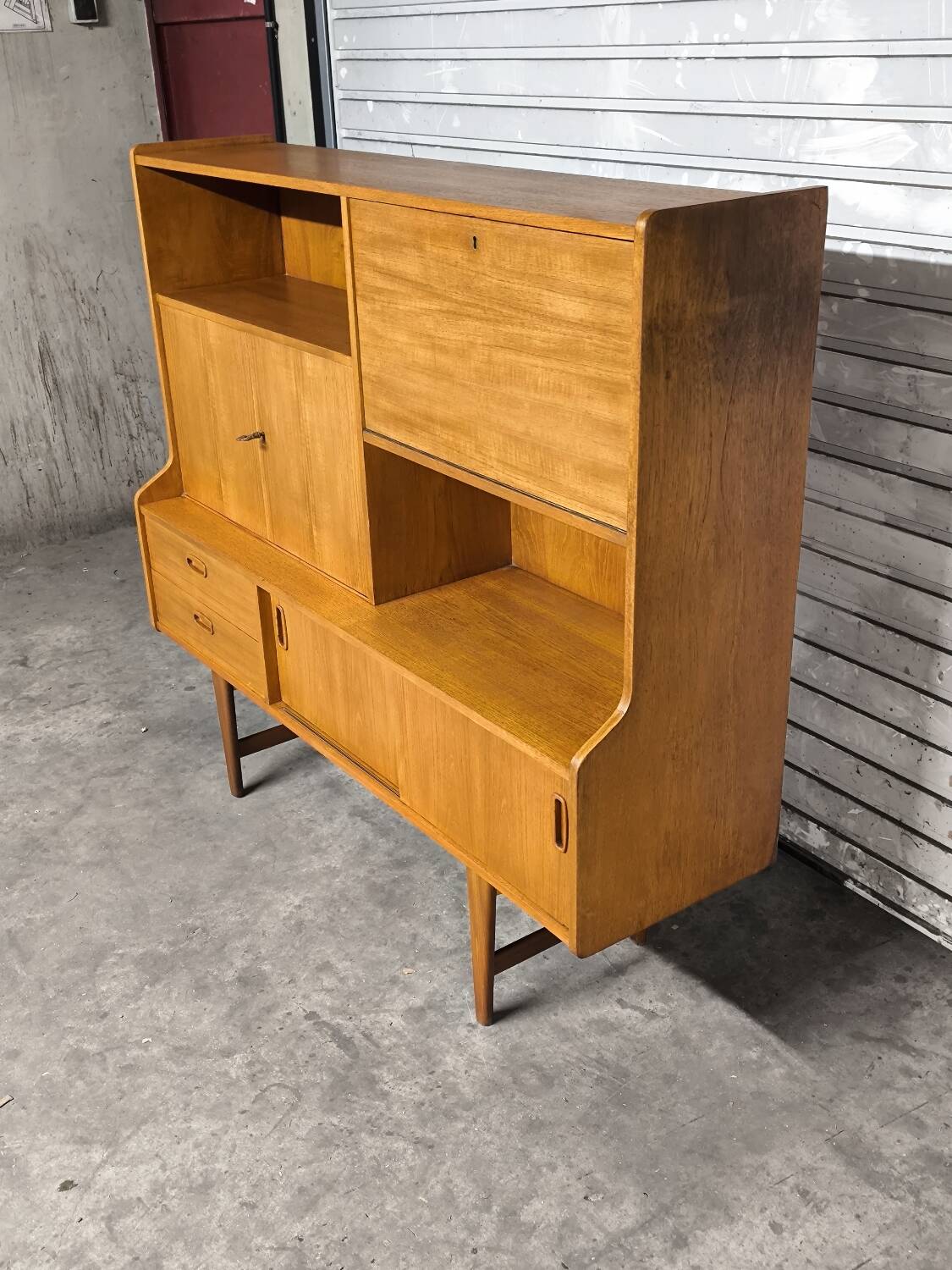 Vintage Scandinavian teak enfilade from the 1960s by Samcom.