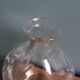 Carafe à liqueur avec bouchon, décor fleurs et dorures