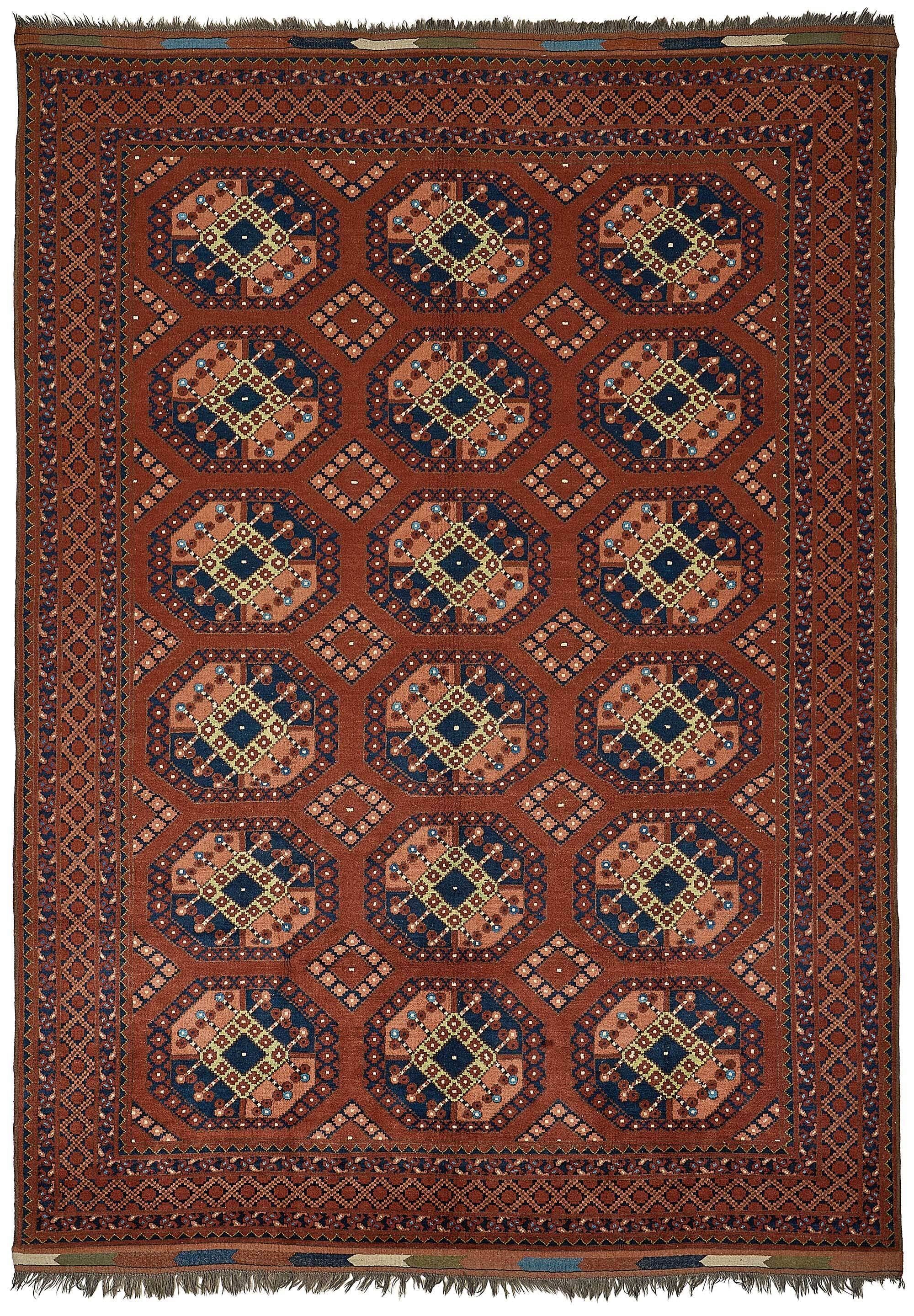 Turkish Handknotted Wool Oushak Rug 210 cm x 293 cm
