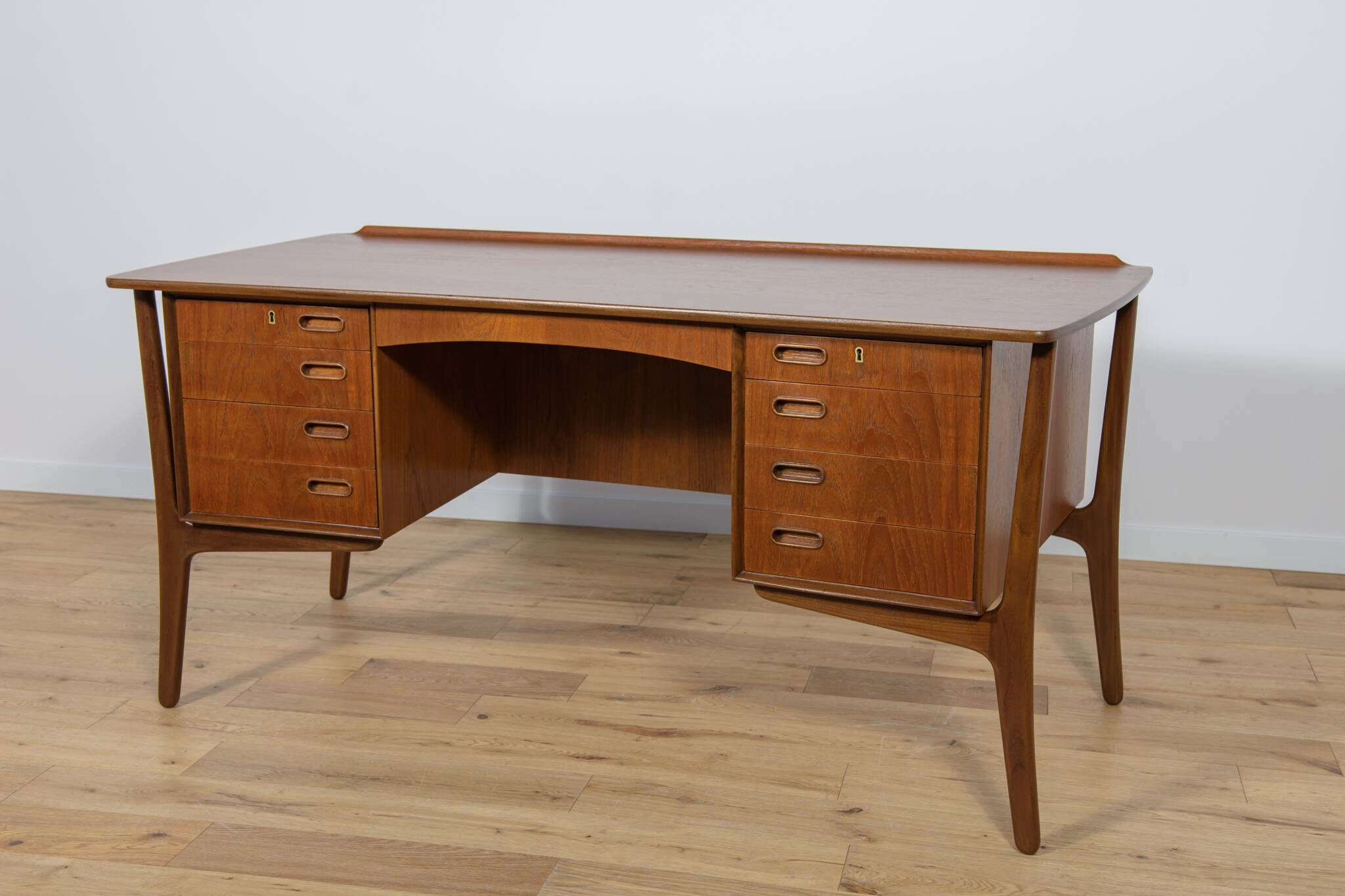 Teak Desk by Svend Åge Madsen for H.P. Hansen, 1960s