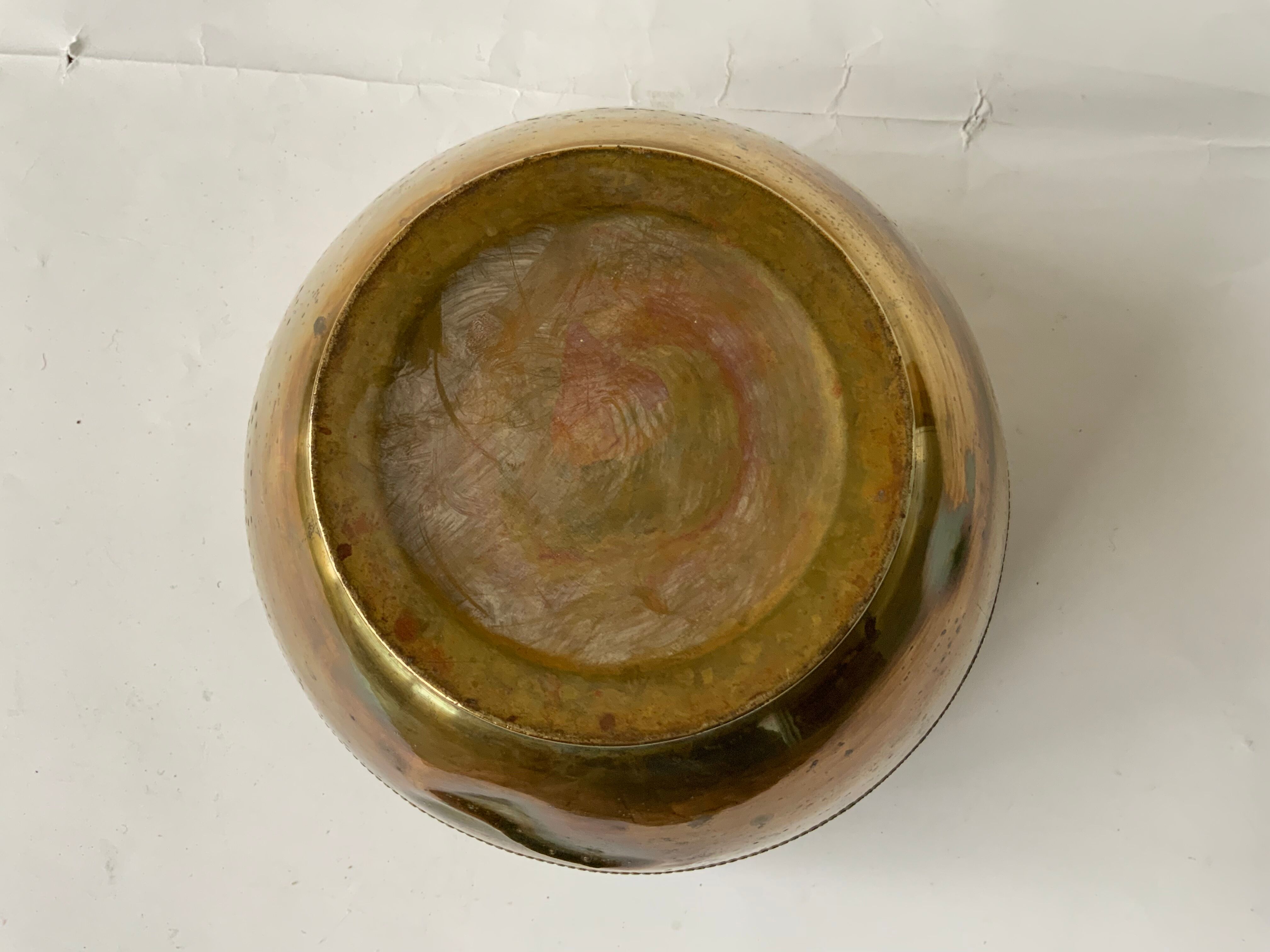 Cache pot en laiton vintage