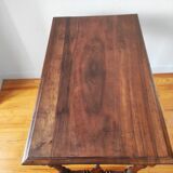 Antique desk table in solid walnut