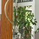 Lustre suspension en verre fleur vintage