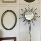 Luminous wrought iron sun mirror