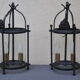 Pair of vintage black lanterns