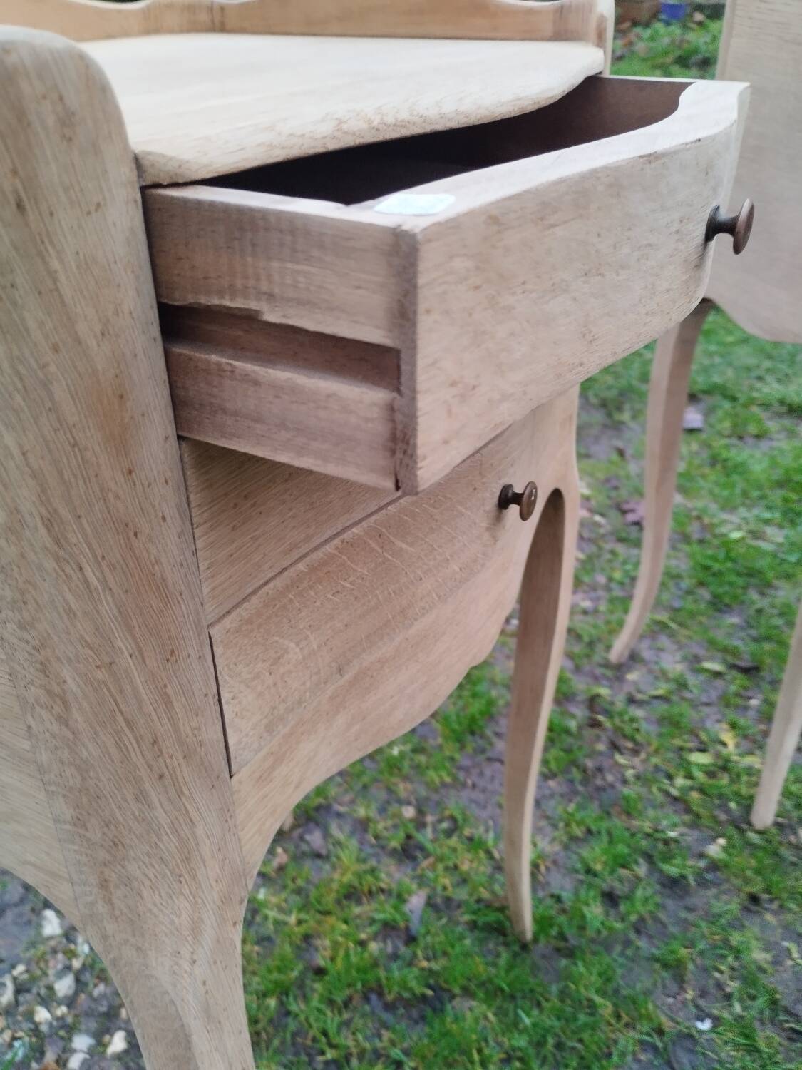 Pair of antique Louis XV style bedside tables