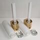 2 Limburg Glashütte Brass Wall Lamps Model 3339, MCM Mid-Century-Modern 70s