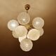 Large  Vintage Glass Pendant Light, 1960s