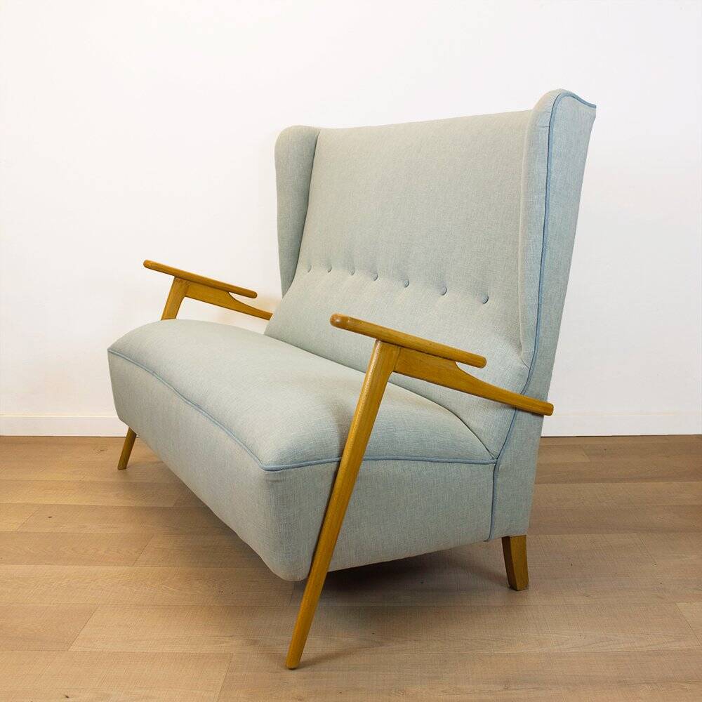 Mid-Century Spanish Two-Seater Sofa, 1950s