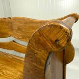 Antique oak bench in Biedemeier style 1860-1900