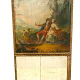 Trumeau de style Louis XV en bois sculpté XIX siècle