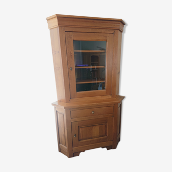 Solid oak corner cabinet in 2 separate bodies