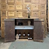 Patinated Gustavian buffet