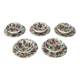 5 vintage flower pattern cups and saucers