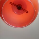 Vintage Opaline Orange and White Pendant Lamp