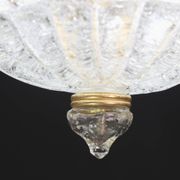 Set of 3 Amsterdam Palmetta, Italian Murano Glass Ceiling Light or Flush Mo