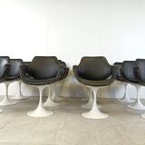 Vintage Euro FV tulip dining chairs set of 12 -  1970s