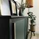 Buffet vintage noir et vert profond