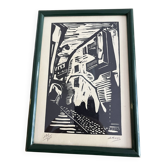 Estampe originale signée a. ross – édition limitée numérotée 192/300