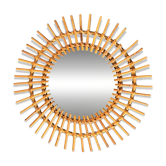 Rattan sun mirror
