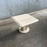 Table basse en travertin, vintage 1970
