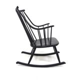 Scandinavian rocking chair "Grandessa", Lena Larsson, Nesto, Sweden, 1960