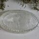 Glass butter with cow motif made in France