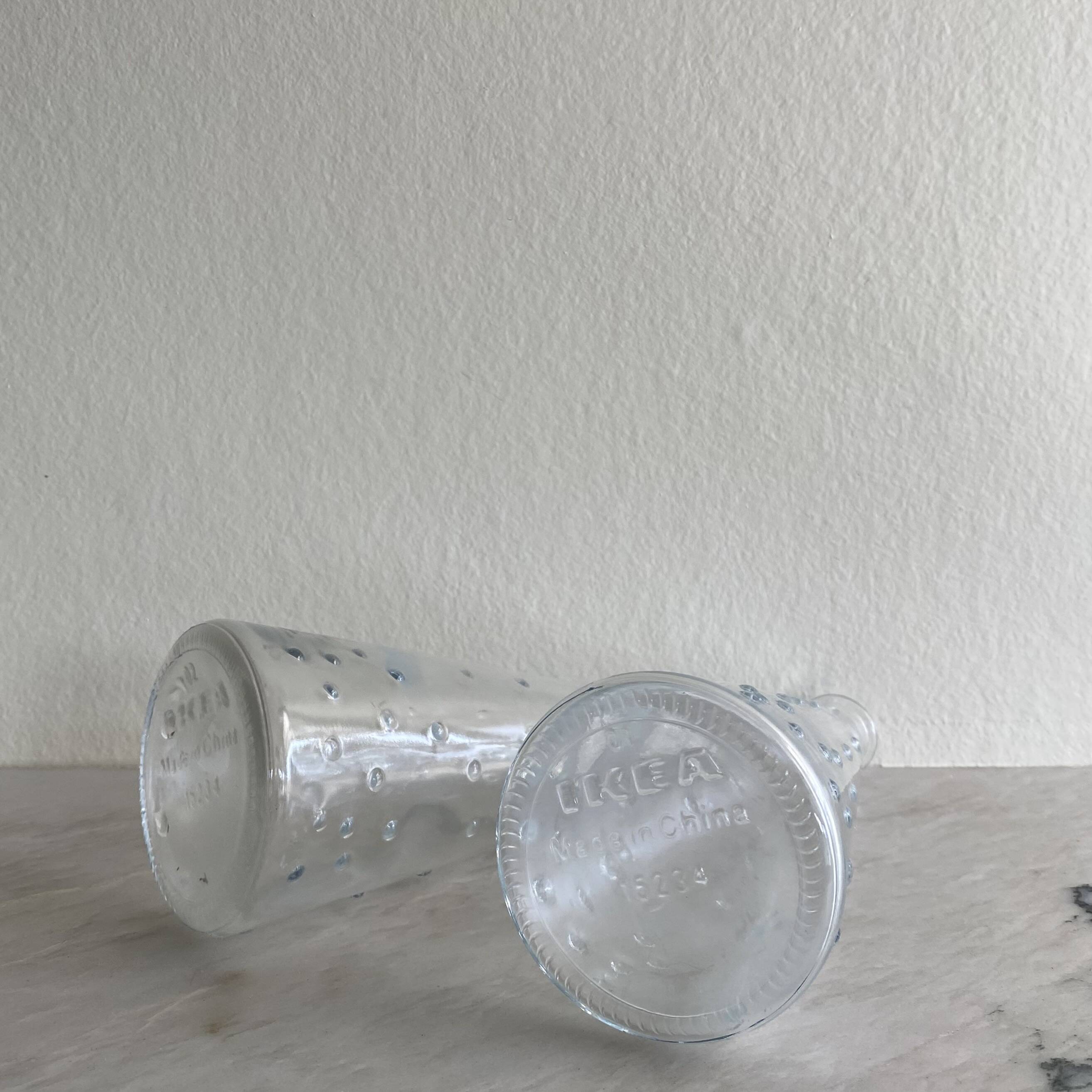 2 vases soliflores en verre