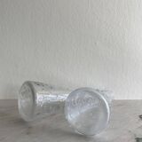 2 vases soliflores en verre