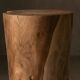 ARLA side table stool in hand-carved solid recycled teak.