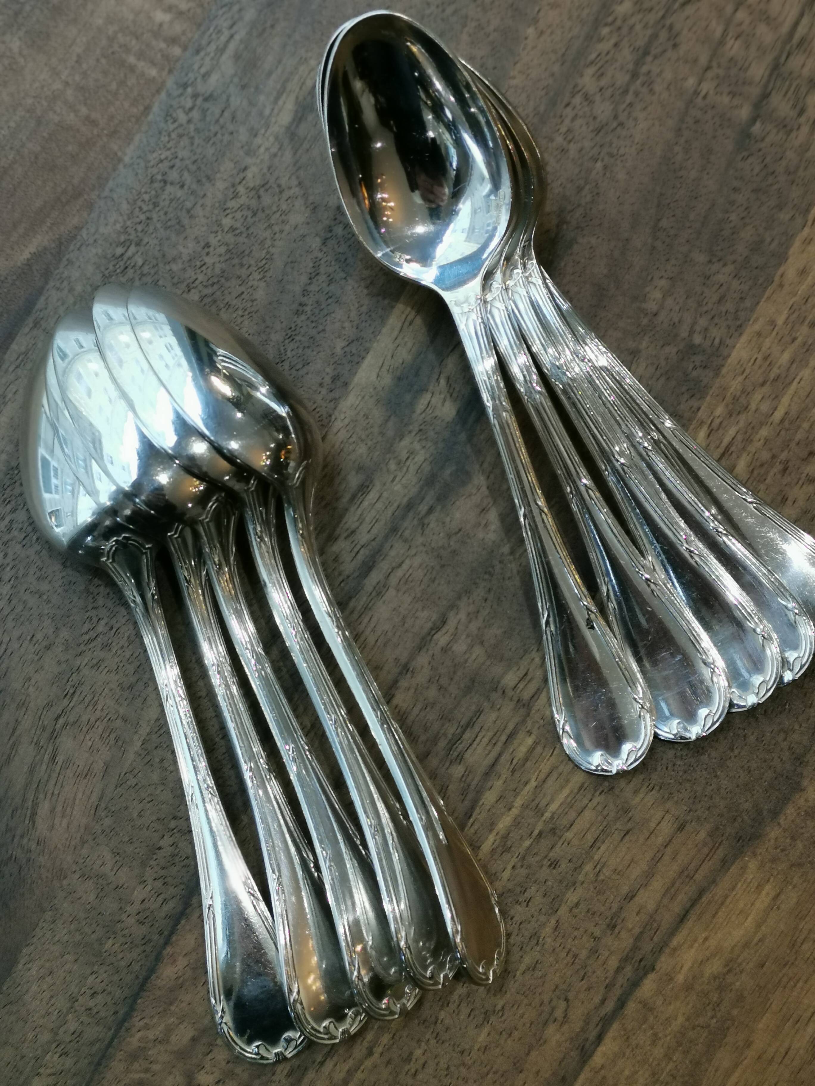 10 small christofle teaspoons