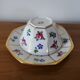 Limoges Porcelain Cup with Decor of Barbel Fish and Roses