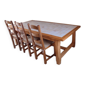 Grande table en chêne
