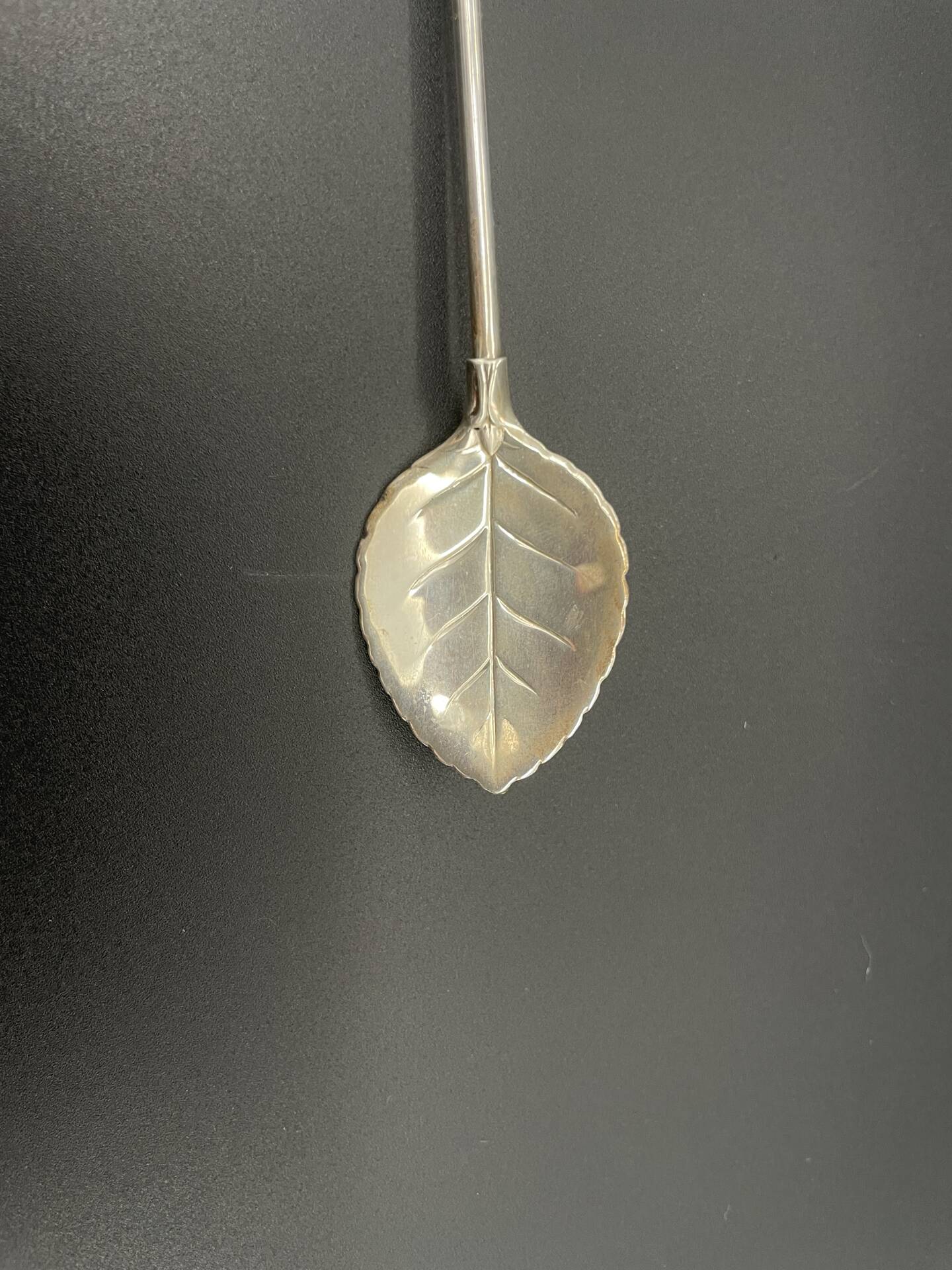 Cuillère-paille à cocktail Widmann Antik en argent 835, boîte d’origin