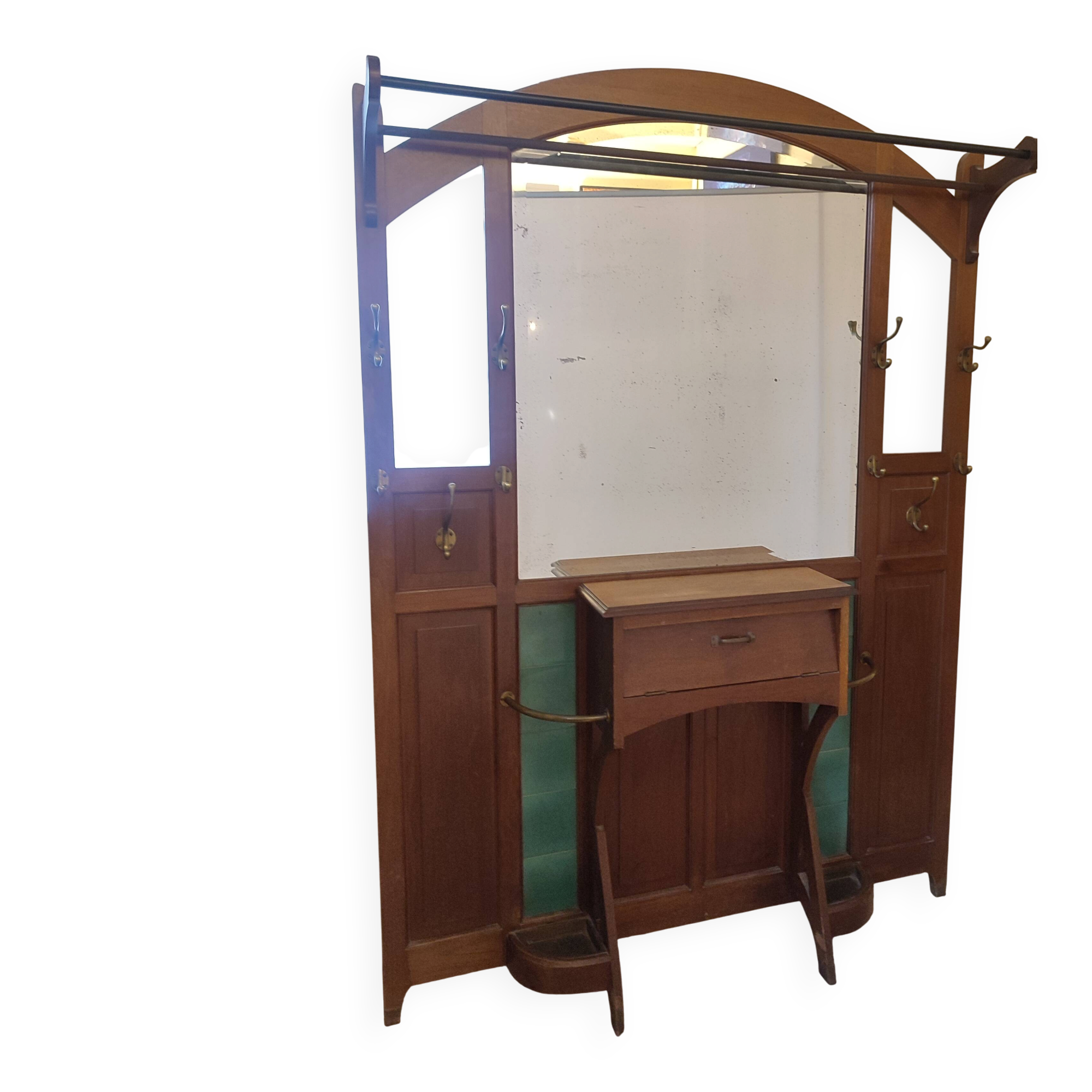 Large Art Deco coat rack