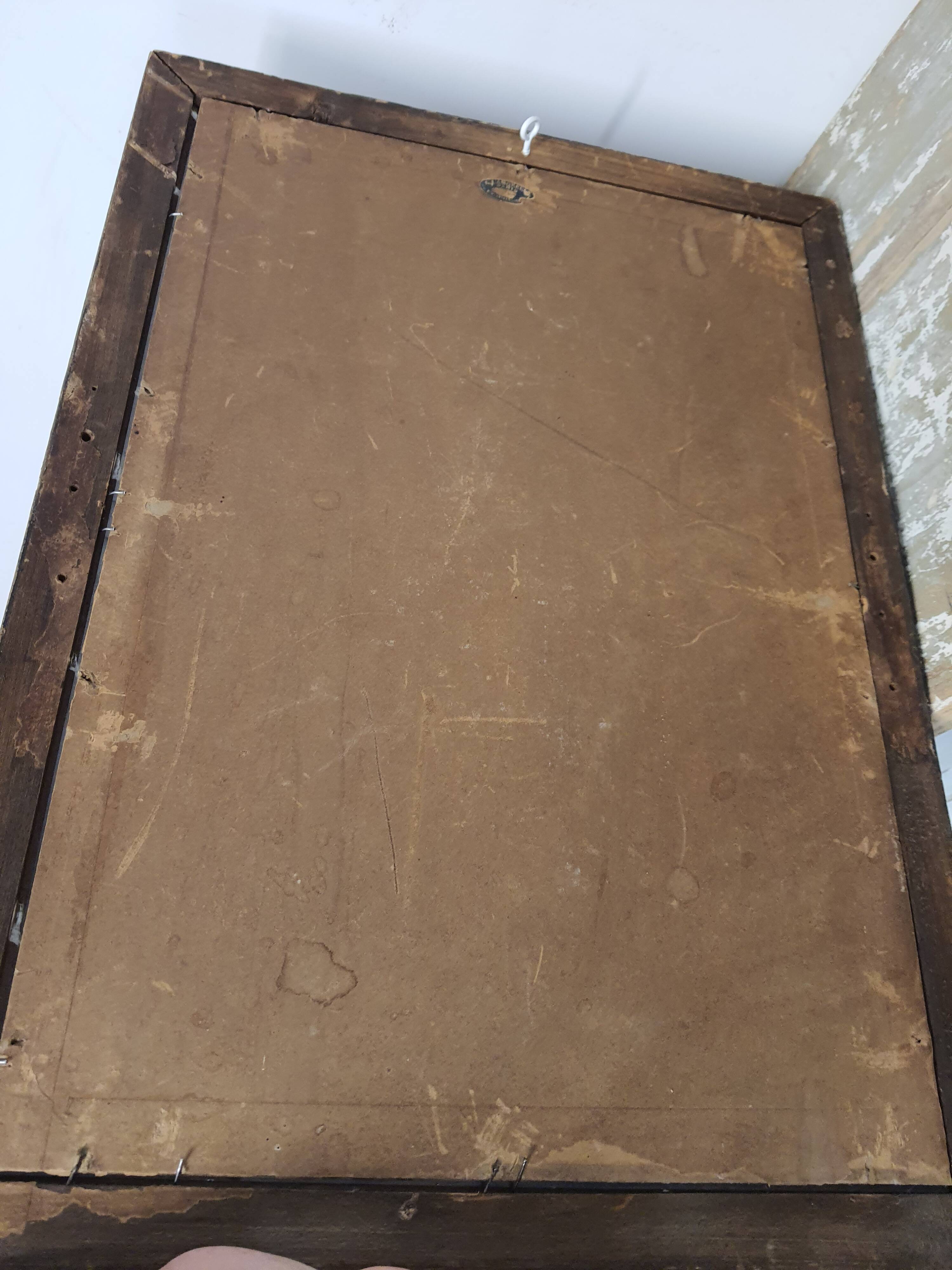 Bouquet of old watercolor flowers