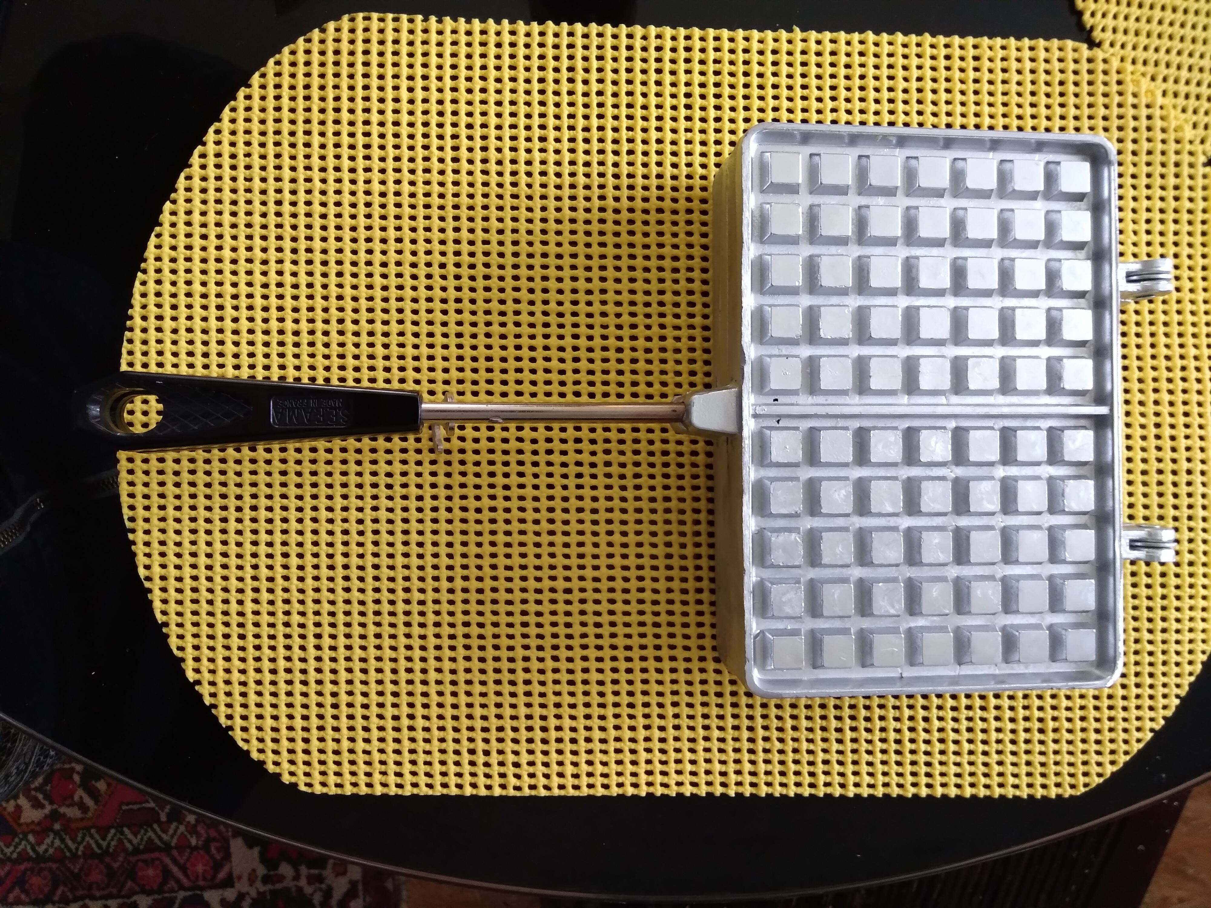 Double waffle iron sefema made in vintage france